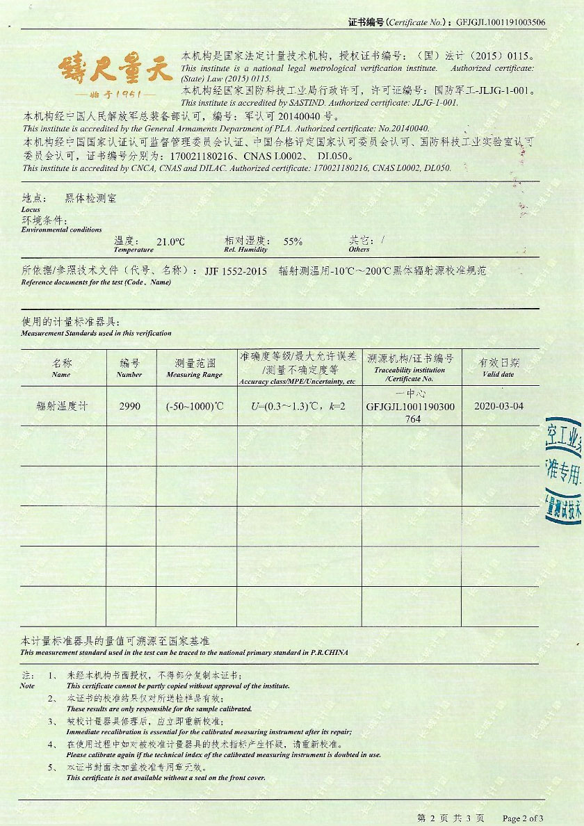 河北清研計(jì)量檢測服務(wù)有限公司-黑體輻射源案例